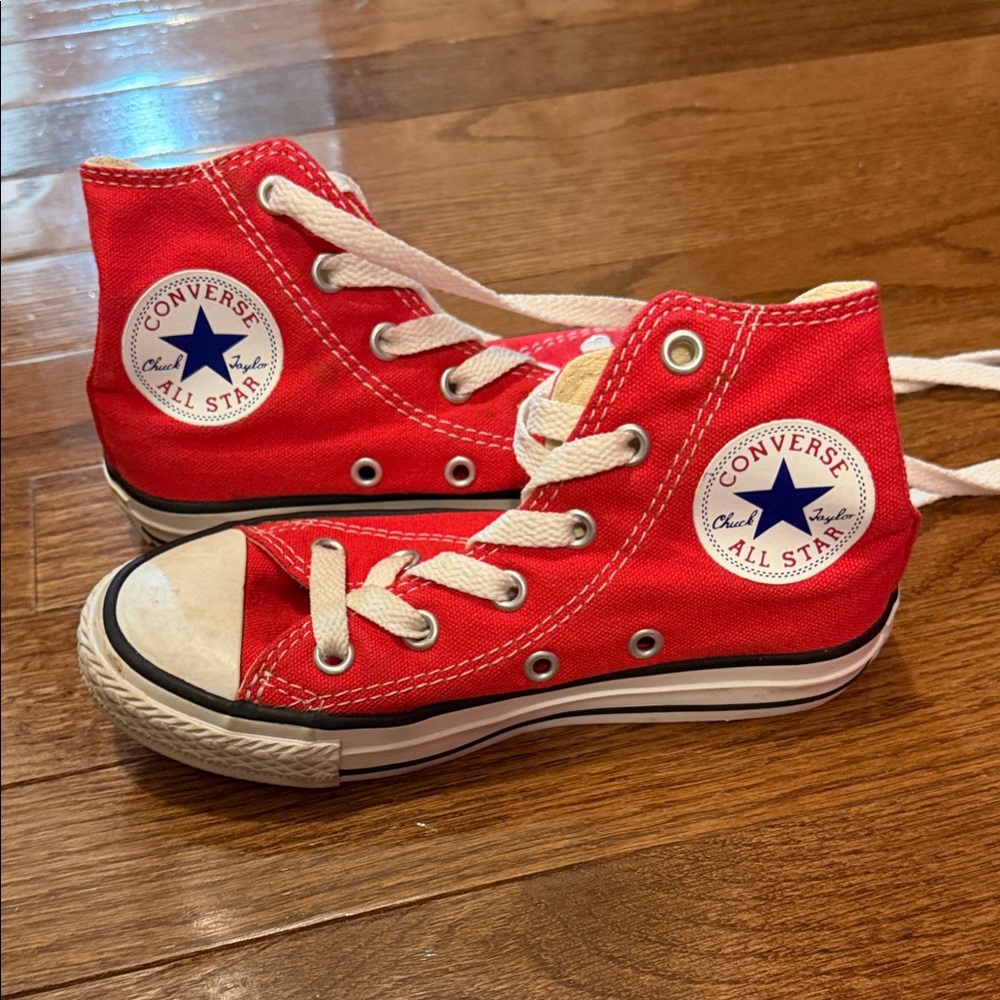 Converse All Star Red Canvas Sneakers